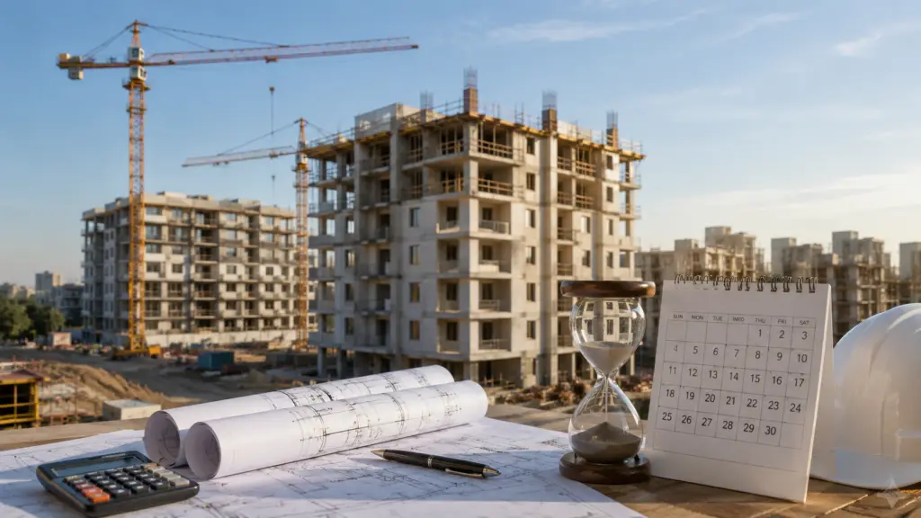 כמה זמן לוקח מחתימה על חוזה בפרויקט חדש ועד קבלת דירה